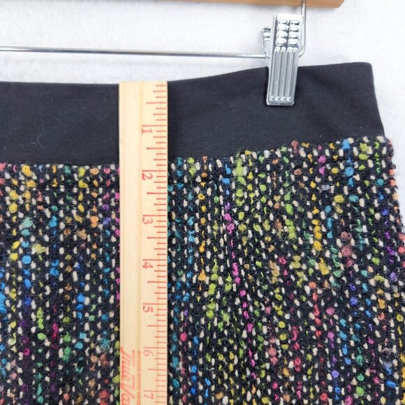 Trina Turk Skirt Womens 8 Black Colorful Tweed Boucle Wool Blend Pencil Lined - Picture 4 of 12